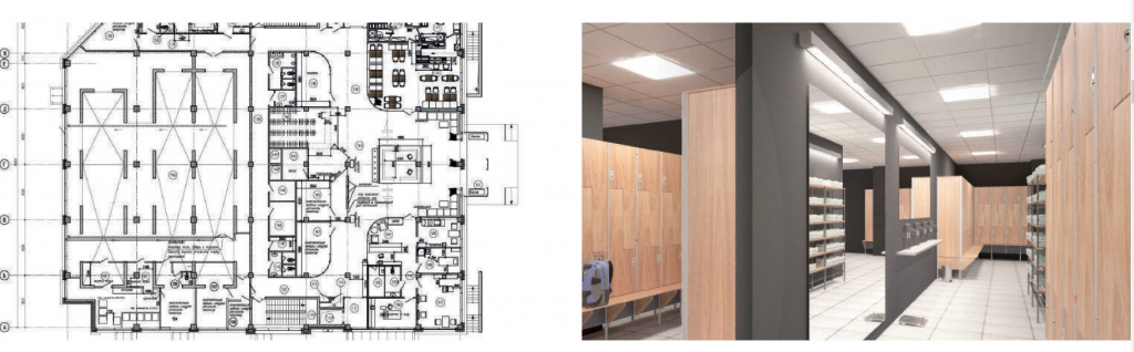 Проектирование раздевалок